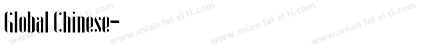 Global Chinese字体转换